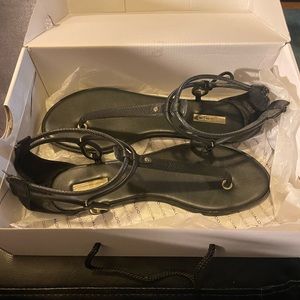 ALDO SANDALS BLACK WORN ONCE SIZE 9